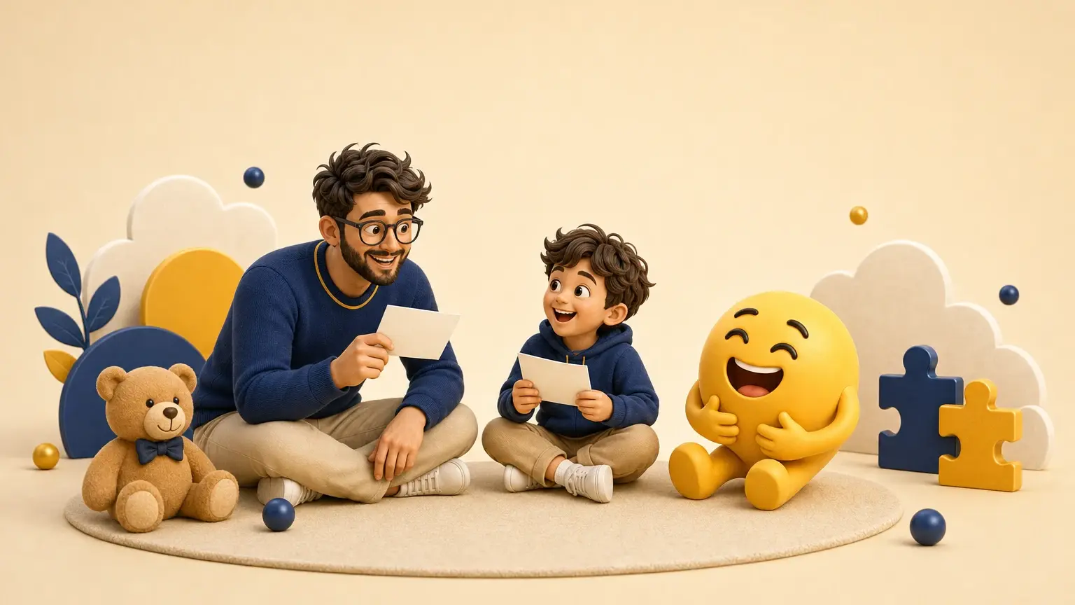 Illustration originale pour l’article « 15 idées de blagues pour faire rire les enfants »