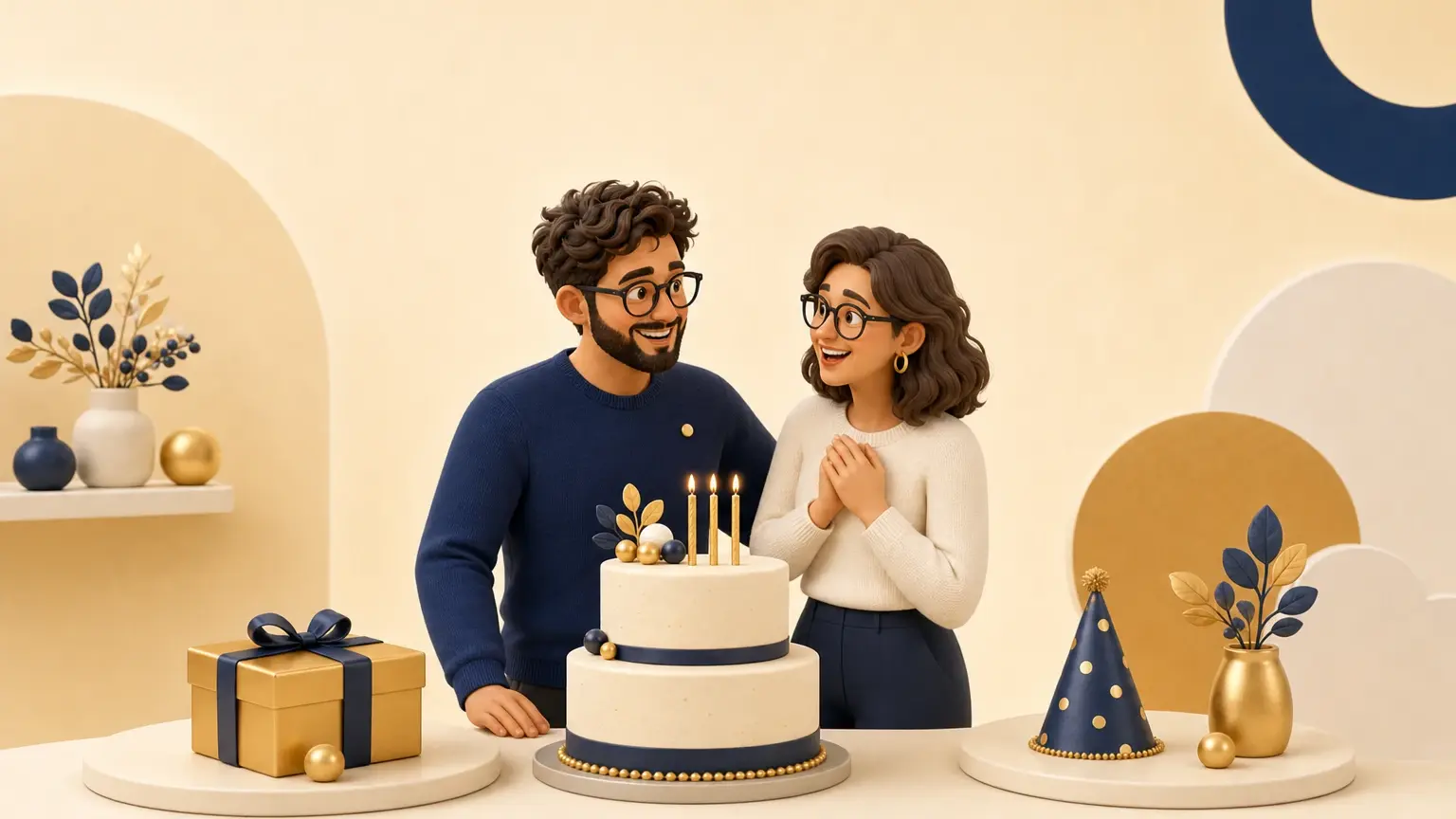 Illustration originale pour l’article « Blagues pour un anniversaire de 40 ans : 45 messages drôles et bienveillants »