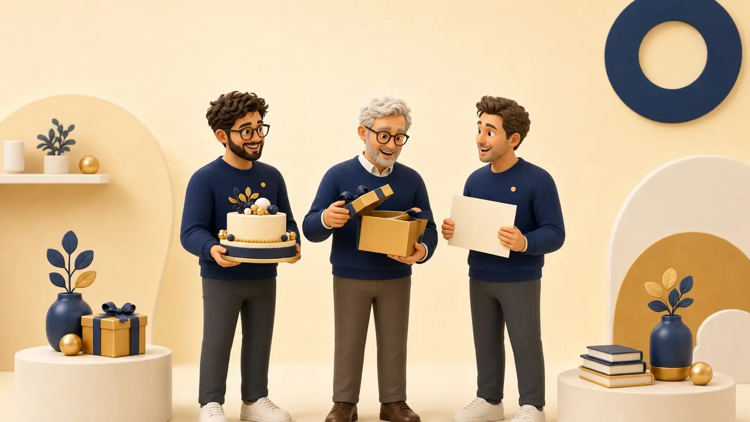 Illustration originale pour l’article « Blagues pour un anniversaire de 50 ans : 45 idées sans être vexant »