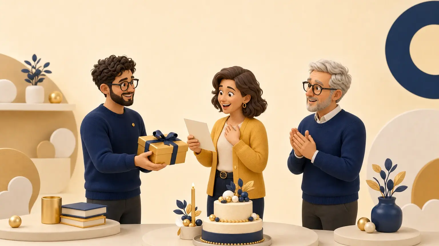 Illustration originale pour l’article « Message d’anniversaire drôle pour une femme : 50 textes bienveillants »