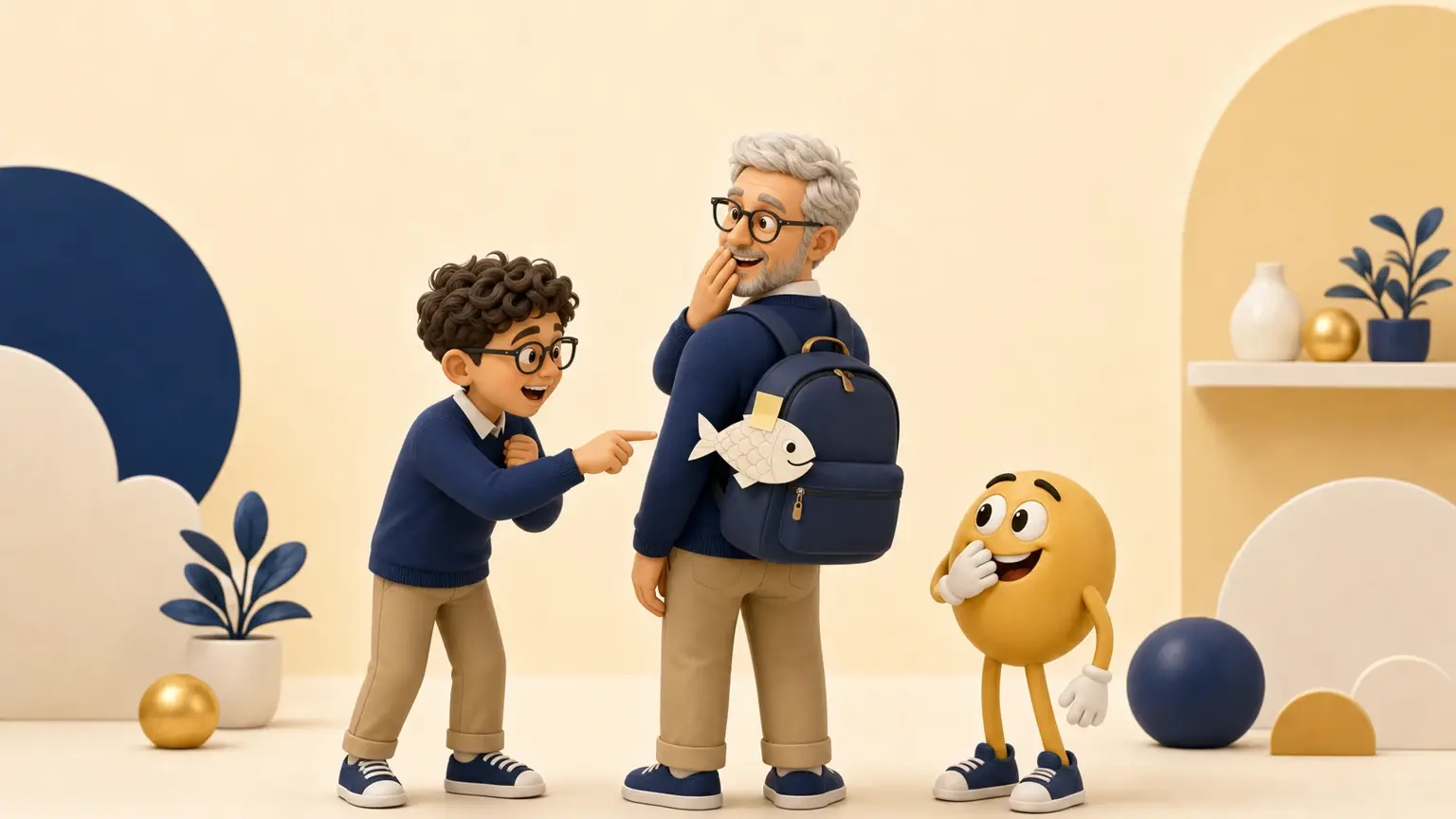 Illustration originale pour l’article « Blagues du 1er avril pour enfants : 40 farces gentilles et faciles »