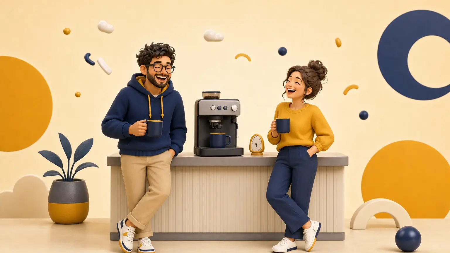Illustration originale pour l’article « Blagues de bureau courtes : 20 idées à partager entre collègues »