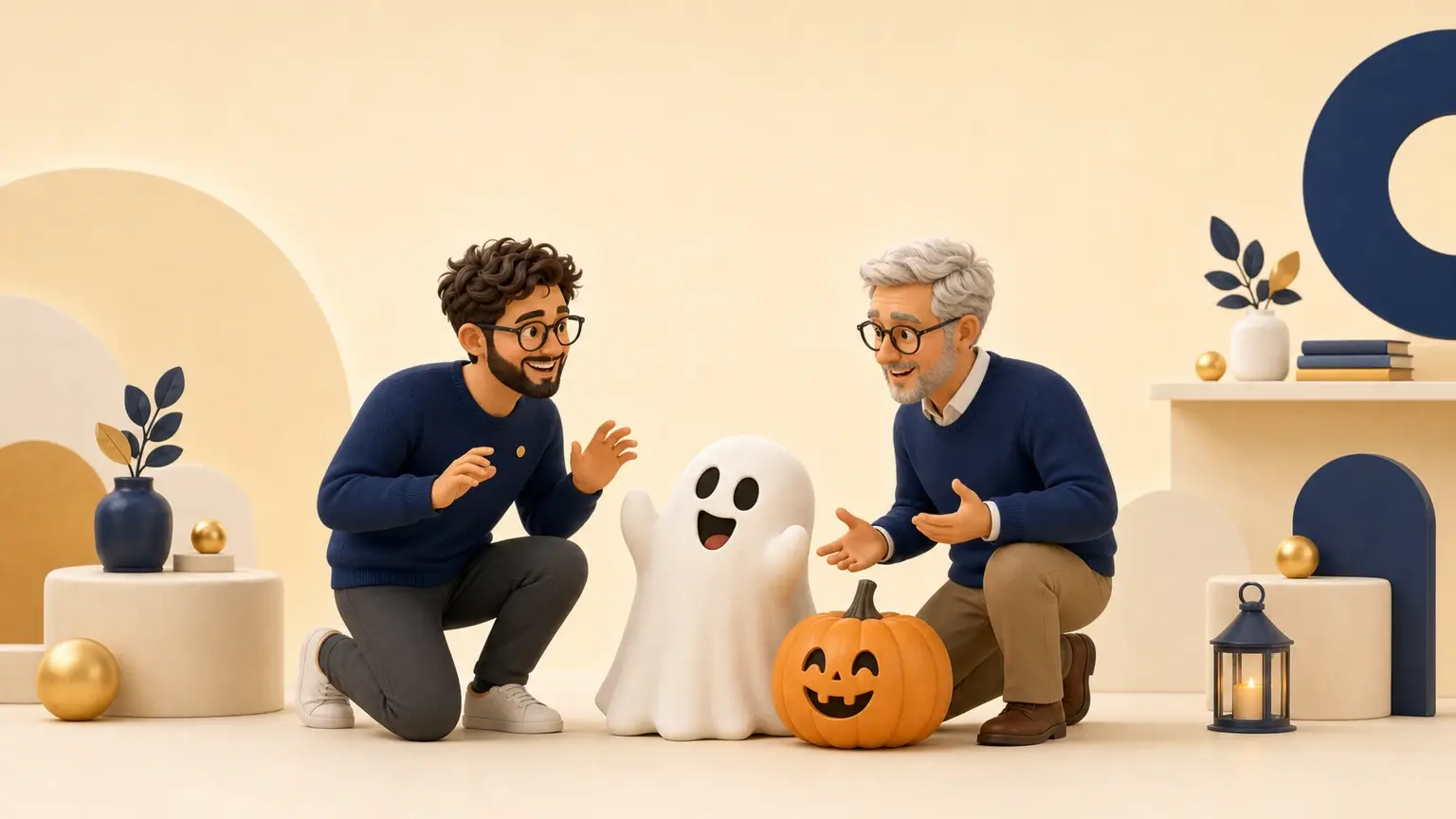 Illustration originale pour l’article « Blagues d’Halloween pour enfants : 25 idées drôles qui ne font pas peur »