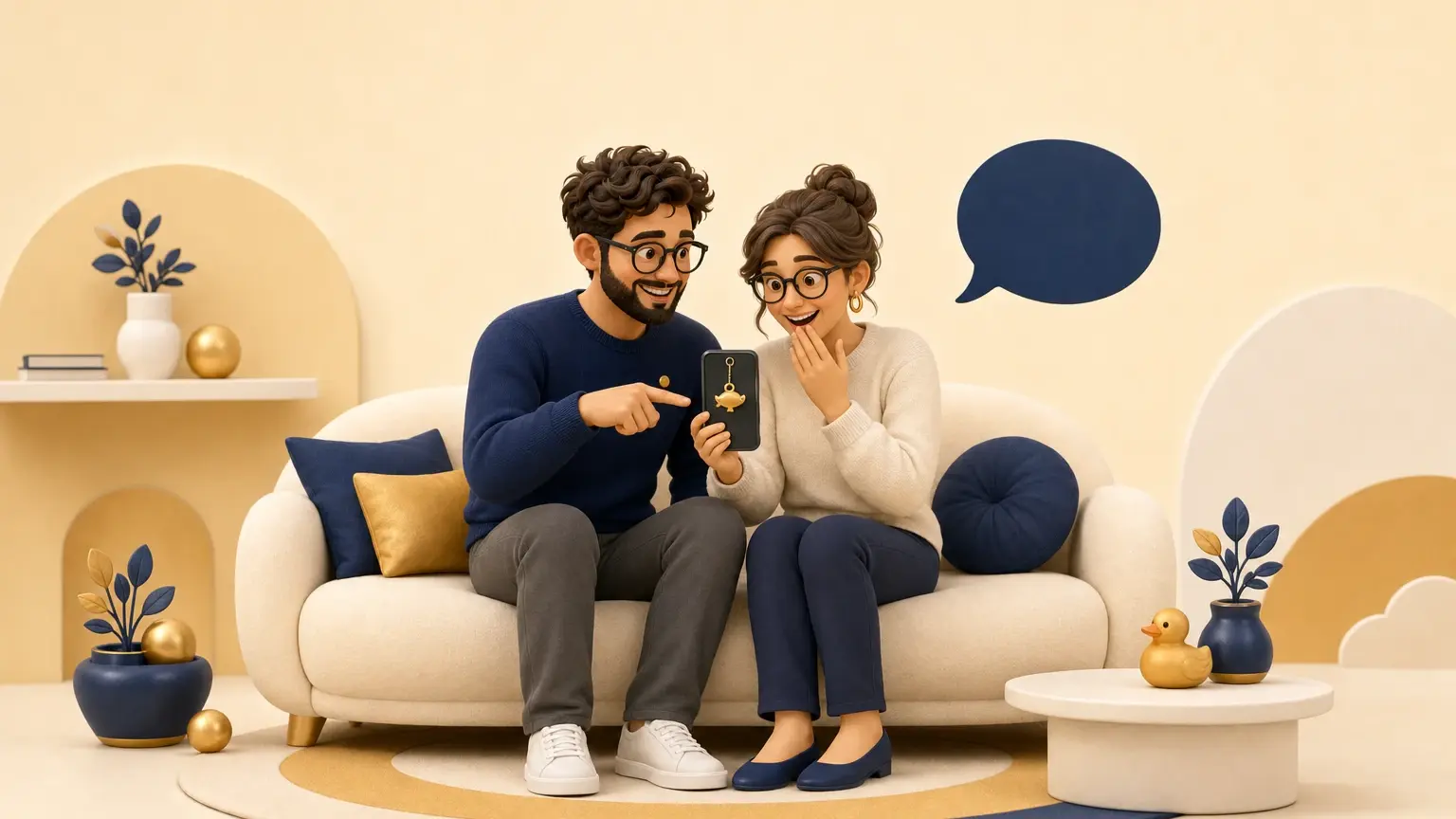 Illustration originale pour l’article « Poisson d’avril en couple : 35 blagues par SMS faciles à défaire »