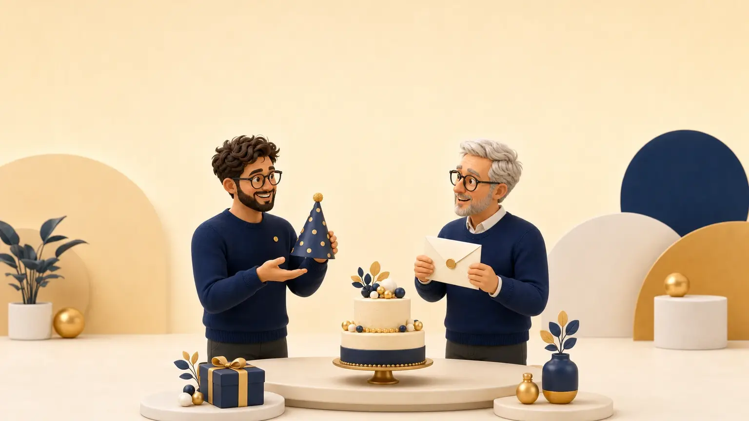 Illustration originale pour l’article « Blagues d’anniversaire : comment choisir le bon ton ? »