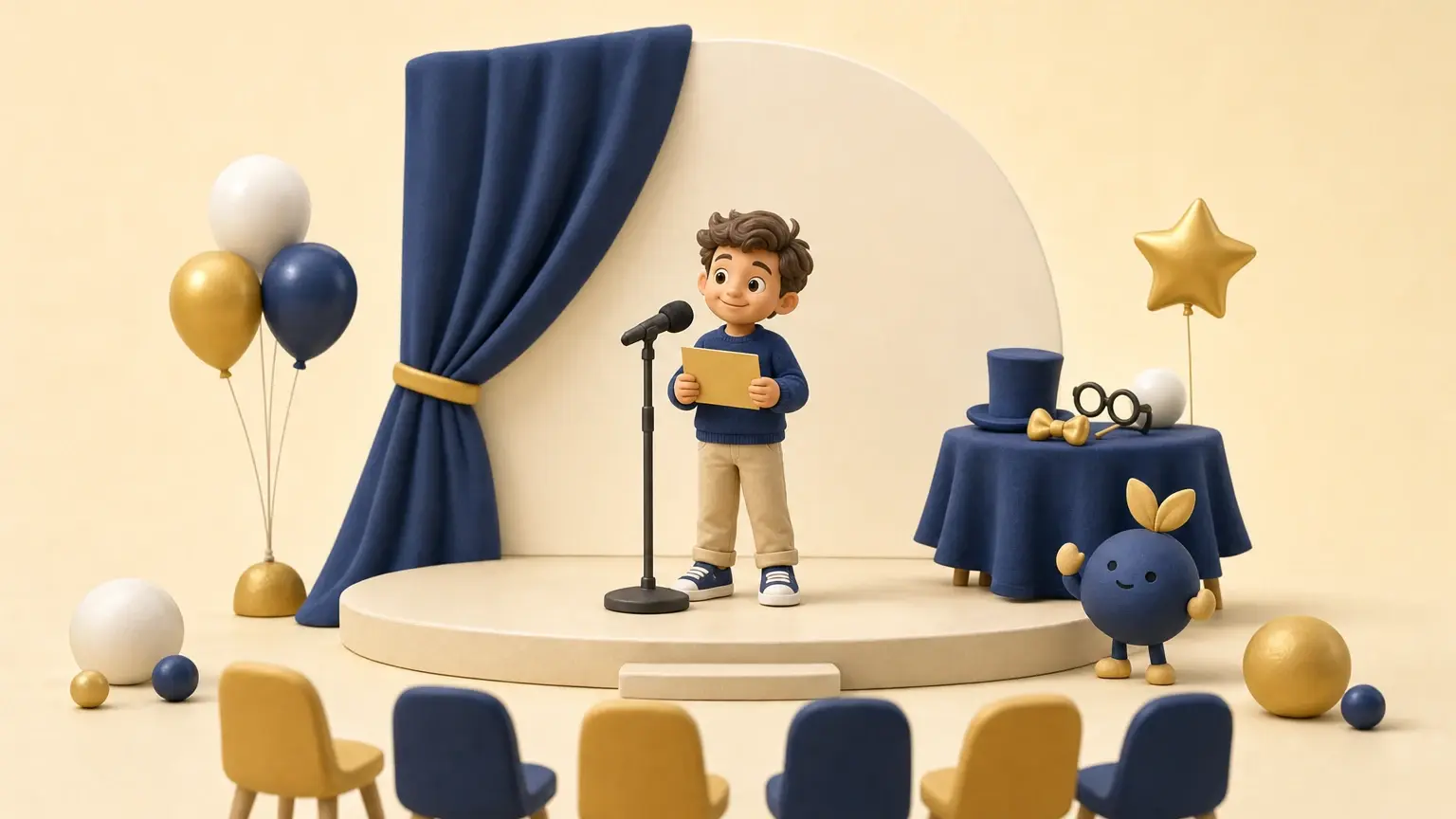 Préparer cinq minutes d’humour pour une fête d’école